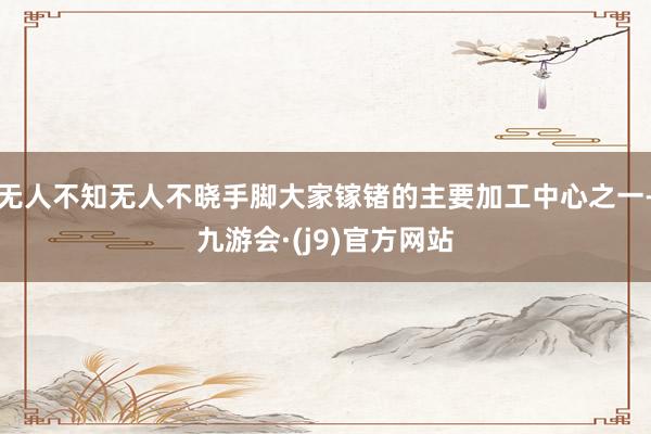 无人不知无人不晓手脚大家镓锗的主要加工中心之一-九游会·(j9)官方网站