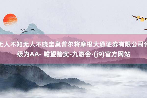 无人不知无人不晓圭臬普尔将摩根大通证券有限公司评级为AA- 瞻望踏实-九游会·(j9)官方网站